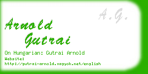 arnold gutrai business card